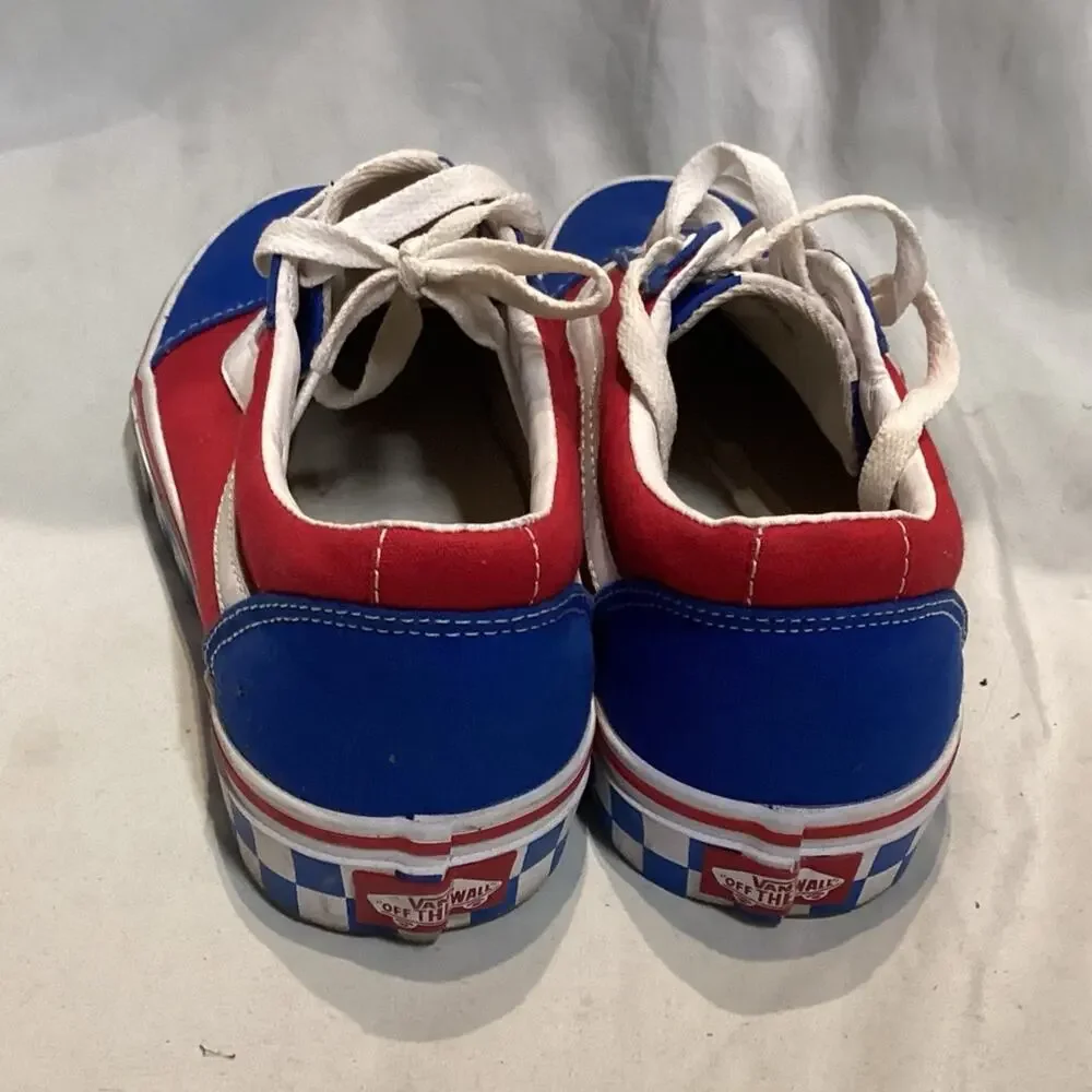 Vans Old Skool BMX Checker Red Blue